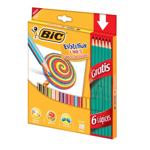 EVOLUTION BIC LINES CON 18 PIEZAS