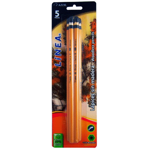 LAPIZ HEXAGONAL AZOR BLISTER CON 5 PIEZAS