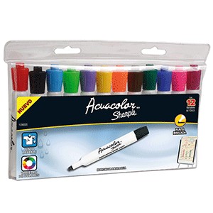 MARCADORES ACUACOLOR 12 COLORES SURTIDOS