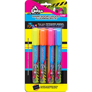 MARCADOR PARA PIZARRON NEGRO URBAN FLUORESCENTE
