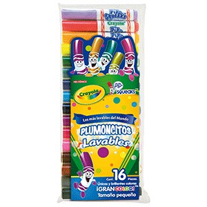 MARCADORES LAVABLES CRAYOLA 16 PIEZAS