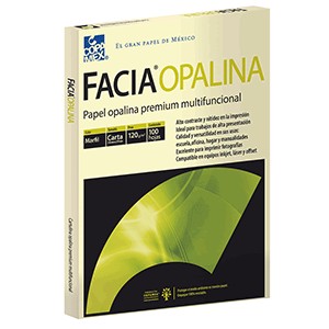 PAPEL OPALINA MARFIL CARTA PAQUETE CON 100 COPAMEX
