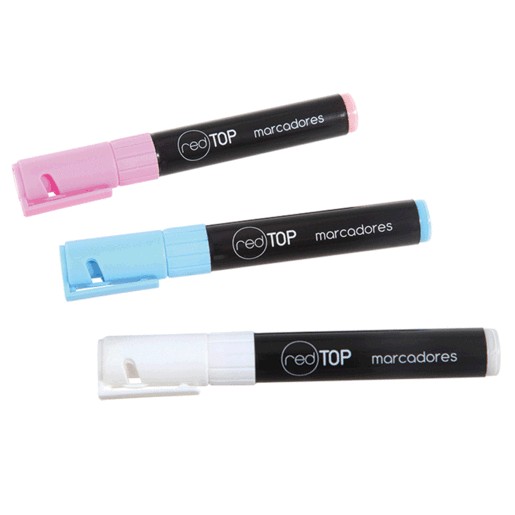 MARCADOR PUNTA REDONDA PARA VIDRIO ASSORTED 3 PZS