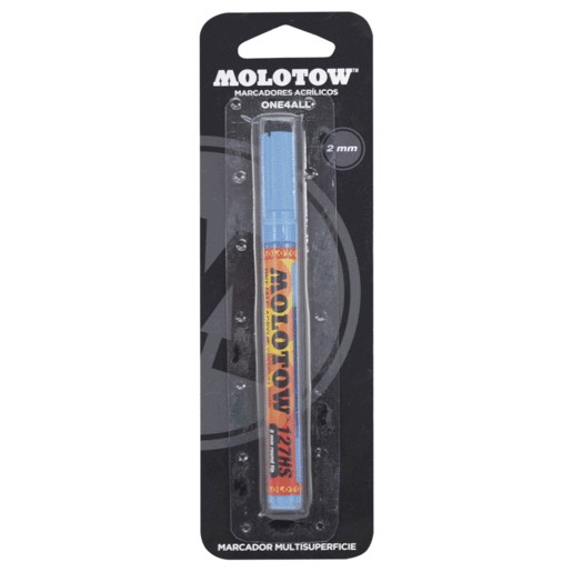 MARCADOR ACRILICO MOLOTOW 2MM 1 PZ AZUL CLARO