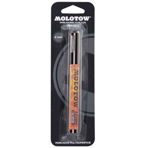 MARCADOR ACRILICO MOLOTOW 2MM 1 PZ NEGRO