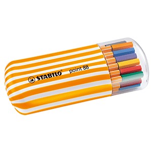 ROTULADOR POINT 88 STABILO ESTUCHE CON 20 PIEZAS.