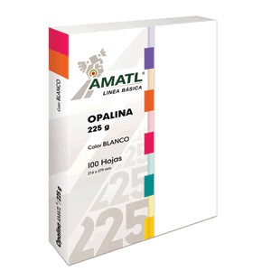 OPALINA AMATL BLANCA 225 GR CON 100 POCHTECA