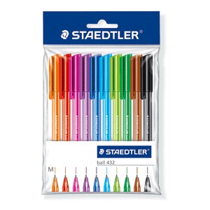 BOLIGRAFO STAEDTLER COLORES SURTIDOS PAQ/10