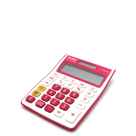 CALCULADORA BASICA ROYAL CAST DUO COLORS CE-250