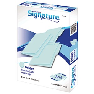 FOLDER CARTA SIGNARUTRE CON 50 PIEZAS