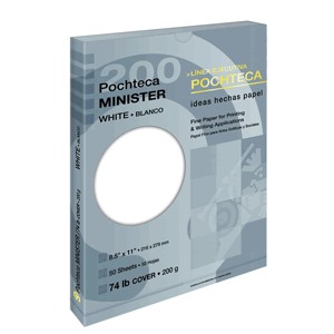 PAPEL MINISTER BLANCO CON 50 200 GR CARTA POCHTECA