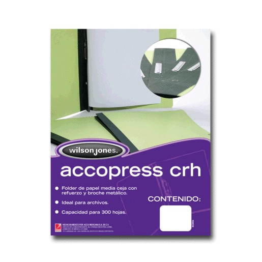 CARPETA CON BROCHE ACCO TAMANO CARTA AZUL CON 5 PZ