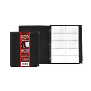 TARJETERO EJECUTIVO OFI-PRO PARA 200 TARJETAS NEGR