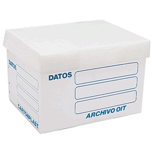 CAJA ARCHIVO CARTON PLAST PLASTICO CARTA