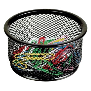 PORTACLIPS MESH COLOR NEGRO OFFICE DEPOT