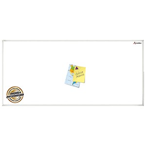 PIZARRON ALFRA BLANCO METALICO PORCELAN 90 X 300