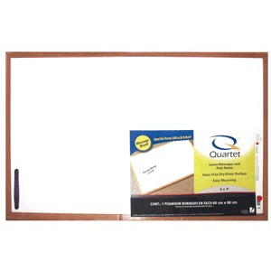 PIZARRON QUARTET BLANCO MARCO DE MADERA 60 X 90 CM