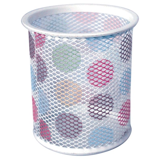 PORTA LAPICES RED TOP DE METAL BLANCO