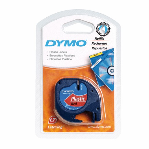 CINTA DYMO P/ROTULADOR LETRATAG NEGRO/BLANCO