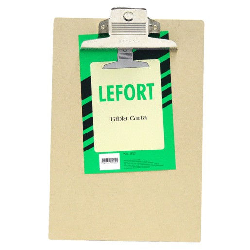 TABLA CON CLIP LEFORT TAMANO CARTA