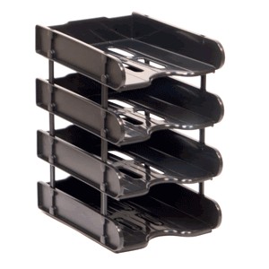 CHAROLAS APILABLES TAMANO CARTA 4 NIVELES NGO OD