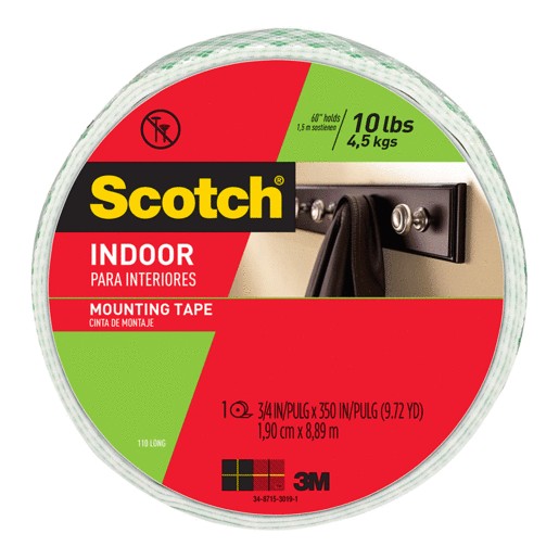 CINTA DE MONTAJE SCOTCH USO PESADO 19 X 8.89 M