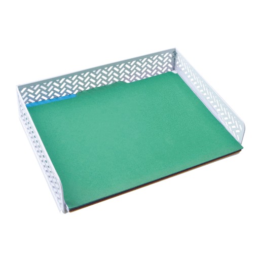 CHAROLA P/DOCUMENTOS TCARTA BLANCO ZIGAG MESH