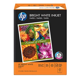 PAPEL BRIGHT WHITE CARTA RESMA CON 500 HOJAS HP