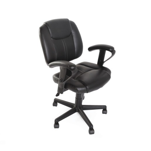 SILLA TIPO PIEL RED TOP SECRETARIAL SEUL NEGRA