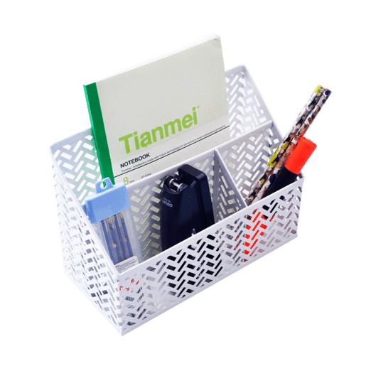 ORGANIZADOR RED TOP DE ESCRITORIO 3 DIV BLANCO