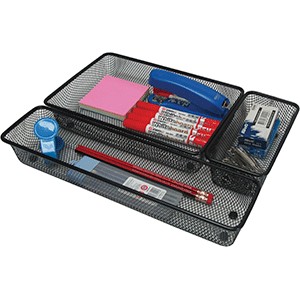 ORGANIZADOR RED TOP DE CAJON 3 PIEZAS NEGRO