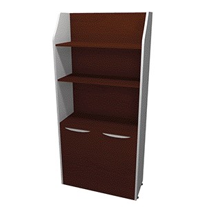 LIBRERO GCM COMPLETO CON PUERTAS