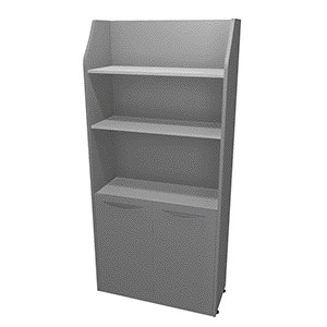 LIBRERO GCM COMPLETO CON PUERTAS