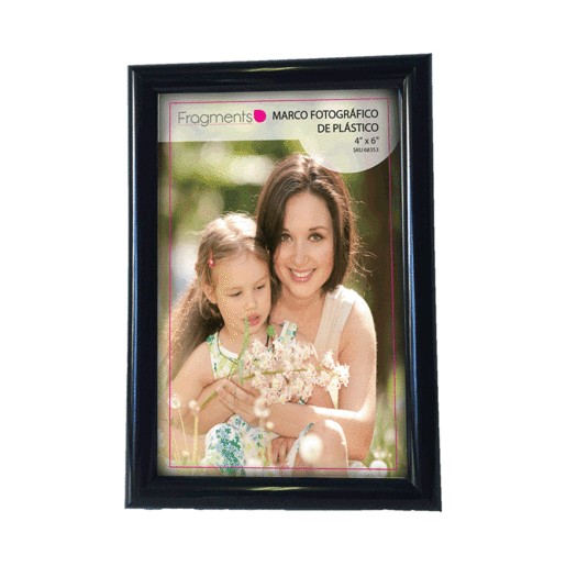 MARCO FRAGMENTS FOTOGRAFICO PLASTICO NEGRO 4X6