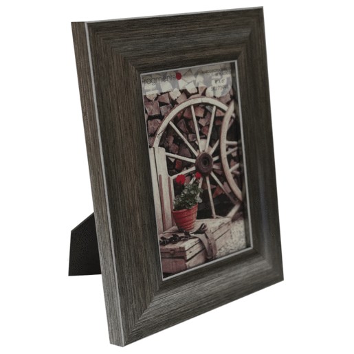 MARCO FRAGMENTS DE PLASTICO MARCO PLATINADO 4X6