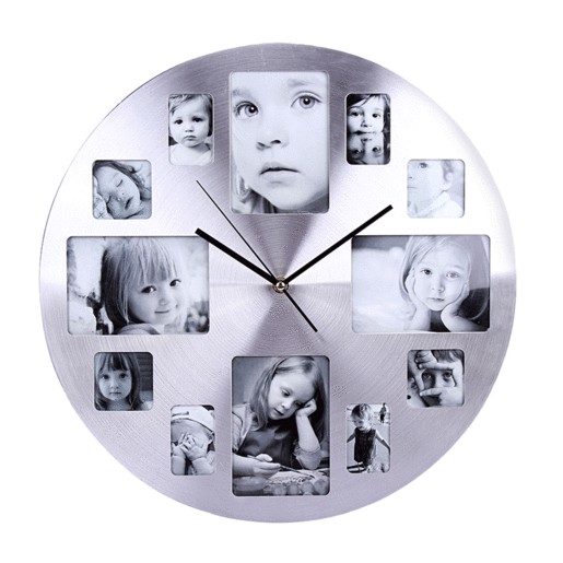 RELOJ DE PARED FRACMENTS CON MARCOS PARA FOTOS