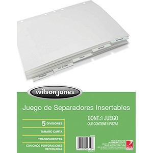 SEPARADORES INDICE WILSON JONES 5 DIV CEJA