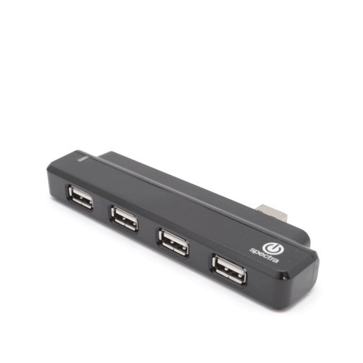 HUB USB 2.0 SPECTRA 4 PUERTOS CONECTOR MOVIBLE