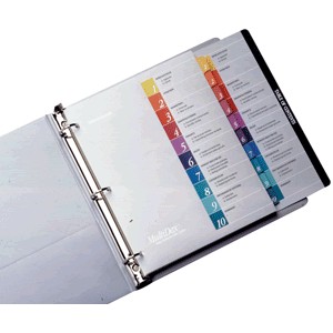 SEPARADORES INDICE WILSON JONES BASICO 12 DIVISION