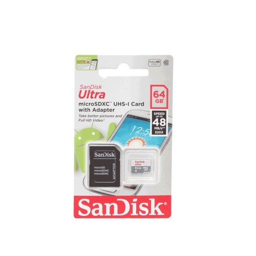 MICRO SD SANDISK 64GB DQL CLASE 10 30MB/S ULTRA