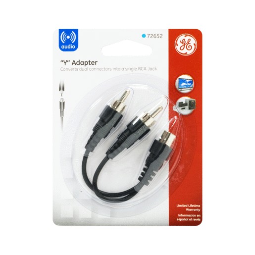 CABLE ADAPTADOR 2 RCA-JACK GENERAL ELECTRIC
