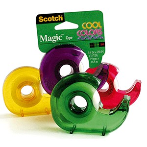 CINTA ADHESIVA SCOTCH MAGICA COOL COLORS 19MMX16.5