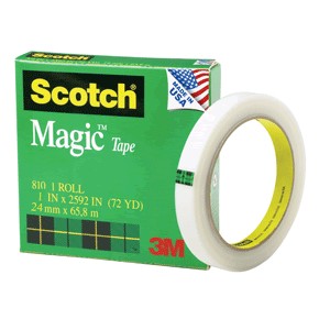 CINTA ADHESIVA SCOTCH 810 MAGICA 24MM X 65M