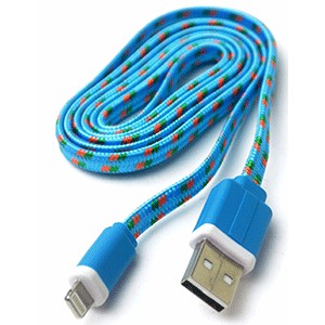 CABLE USB A LIGHTNING SPECTRA (1 MT, FLAT TEJIDO)