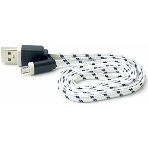 CABLE USB A MICRO USB SPECTRA (1 MT, FLAT TEJIDO)
