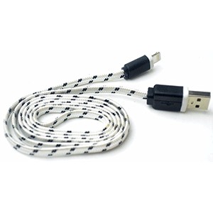 CABLE USB A LIGHTNING SPECTRA (1 MT, FLAT TEJIDO)