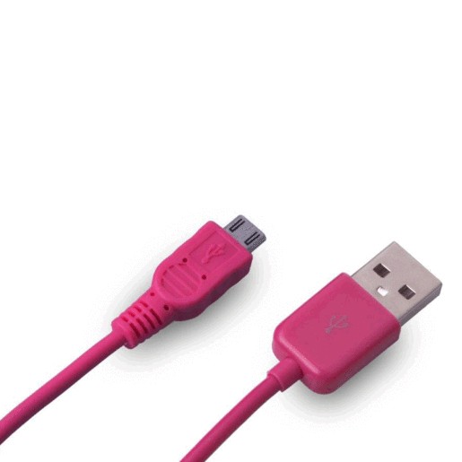 CABLE MICRO USB CASE LOGIC ROSA
