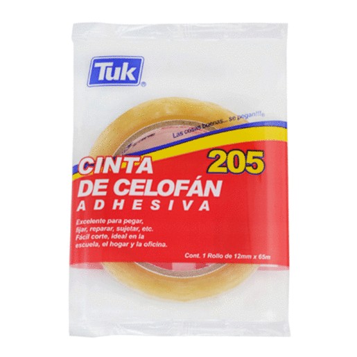 CINTA ADHESIVA TUK 205 12MM X 65M