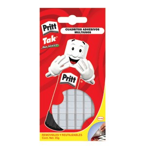 CUADRITOS ADHESIVOS PRITT CON 50 PIEZAS