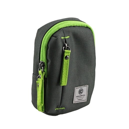 ESTUCHE COOLCAPITAL CAMARA COMPACTA GRIS/VERDE
